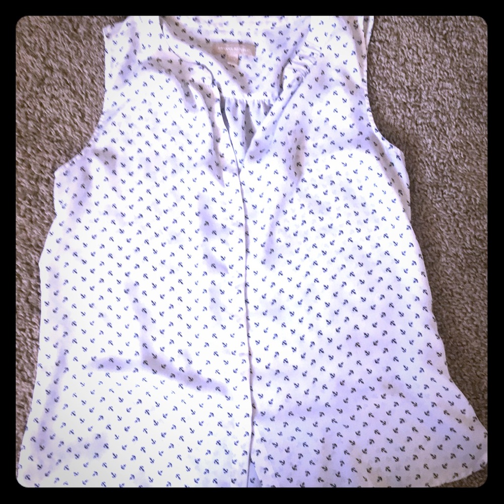 Anchor banana republic top!